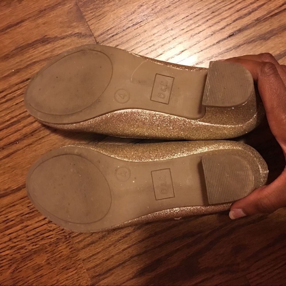 Girls gold shoes