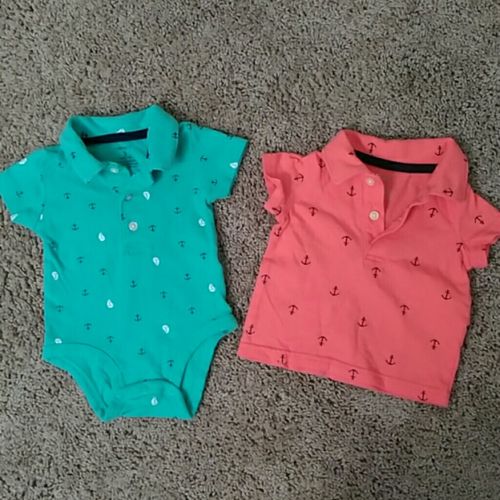 Boys shirt and onsie nwot.  Washed never worn
