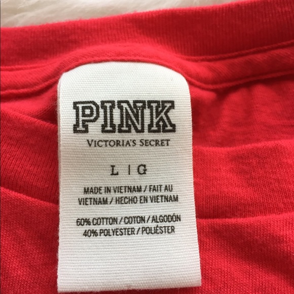 PINK Victoria’s Secret red short sleeve shirt - Picture 3 of 5