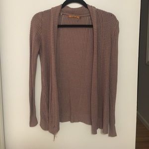 Light purple and tan cardigan
