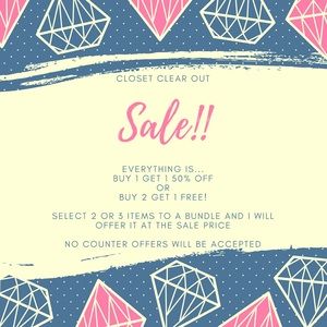 Sale! on everything $10 or less!