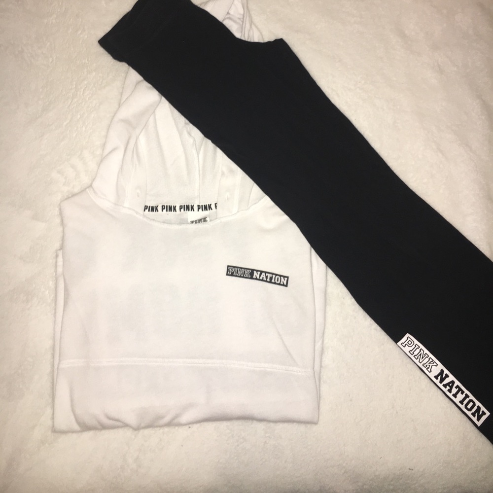 PINK hoodie and legging set