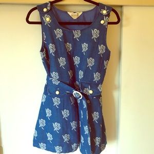 Japanese 60’s Acrylic/Nylon Rose Dress