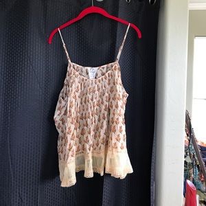 Free people sheer spaghetti top