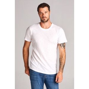 Round neck cotton slub t-shirt
