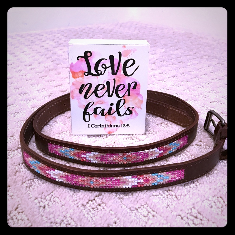 American Eagle beaded belt