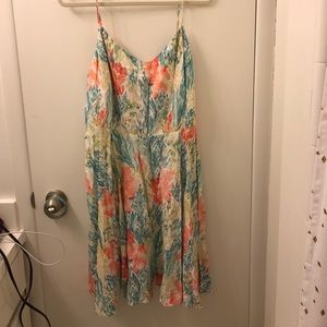 Coral themed Old Navy dress