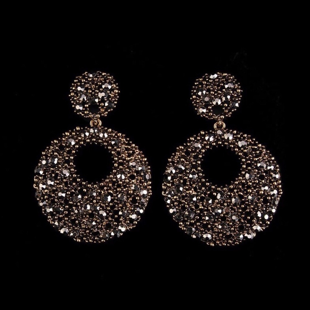 | ‘ORBIT’ RHINESTONE EARRINGS |