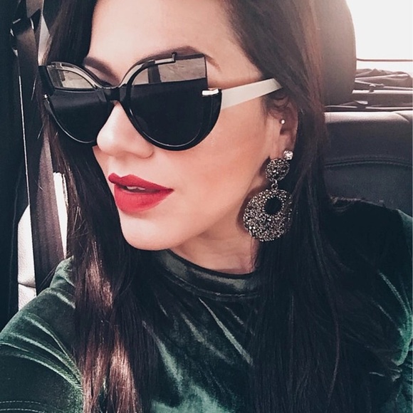 | ‘ORBIT’ RHINESTONE EARRINGS | - Picture 2 of 3