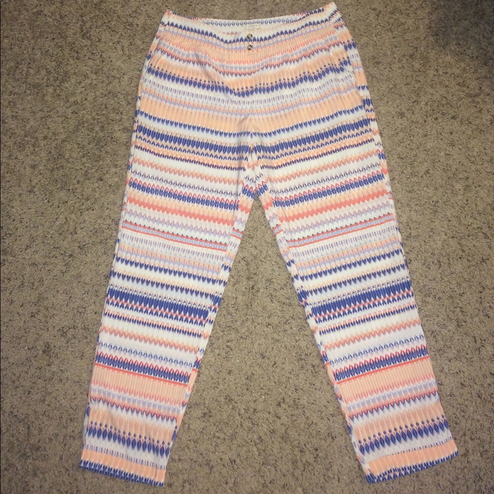 J. Crew fun pattern ankle pants