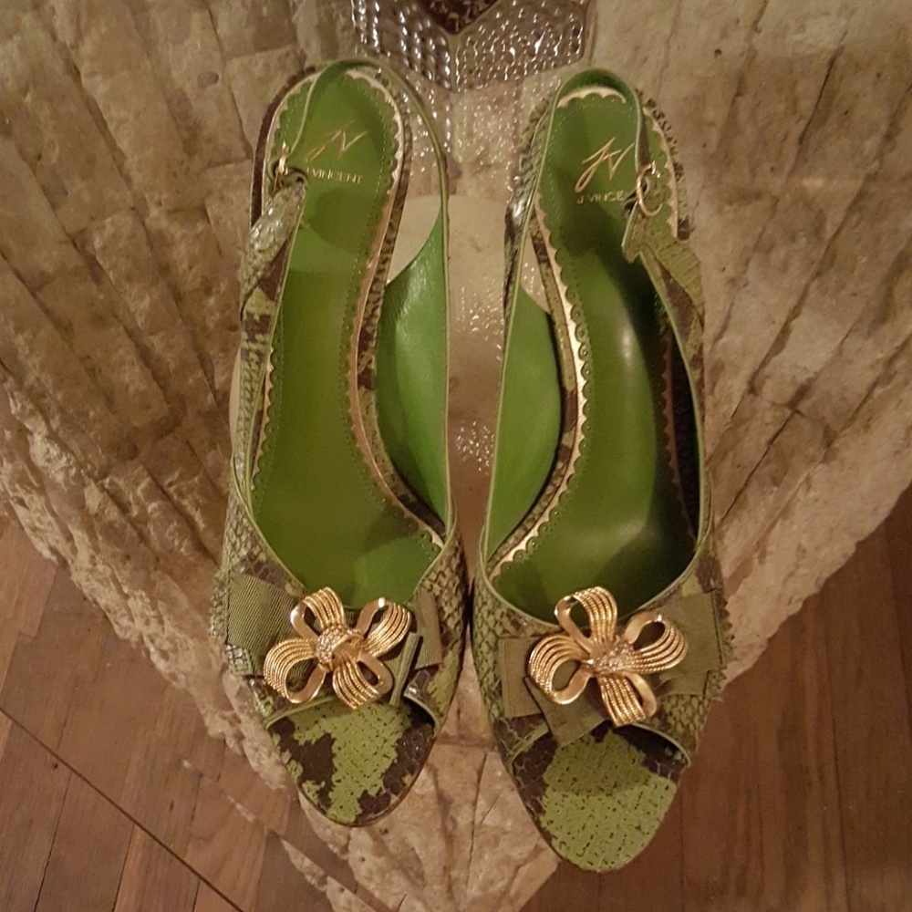 Sling Back Peep Toe High Heel Shoes
