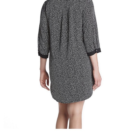 Jones New York Plus Size Dot Laceup Shirt Dress - Picture 2 of 3