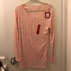 Pink long sleeved shirt