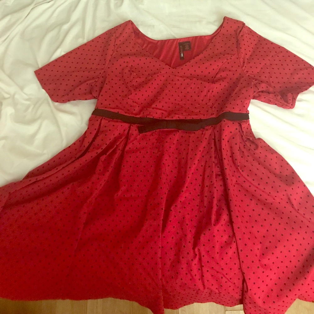 Rockabilly red and black dress (torrid)