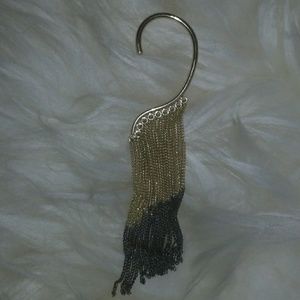 Unique gold and dark metal ear cuff