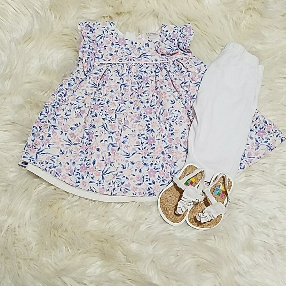 Baby Girl Dress and Shoes 6-9 months
