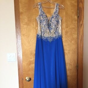 Royal Blue Mori Lee Formal Dress
