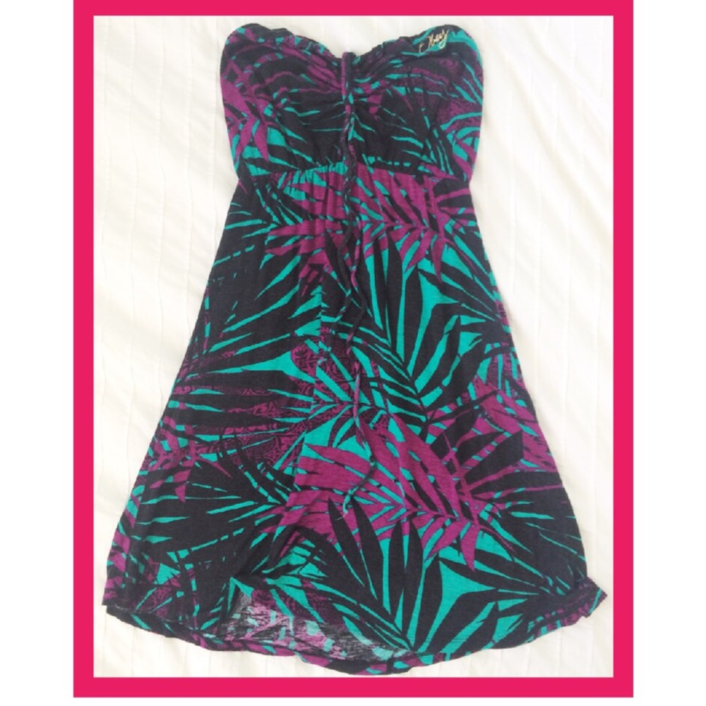 OBEY Halter Strap Tropical Dress Cover Up