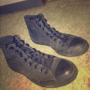 Men's All Black Converse Hi-Top