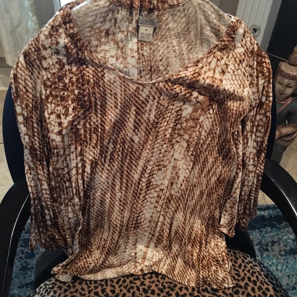 Lucky Brand snake print blouse