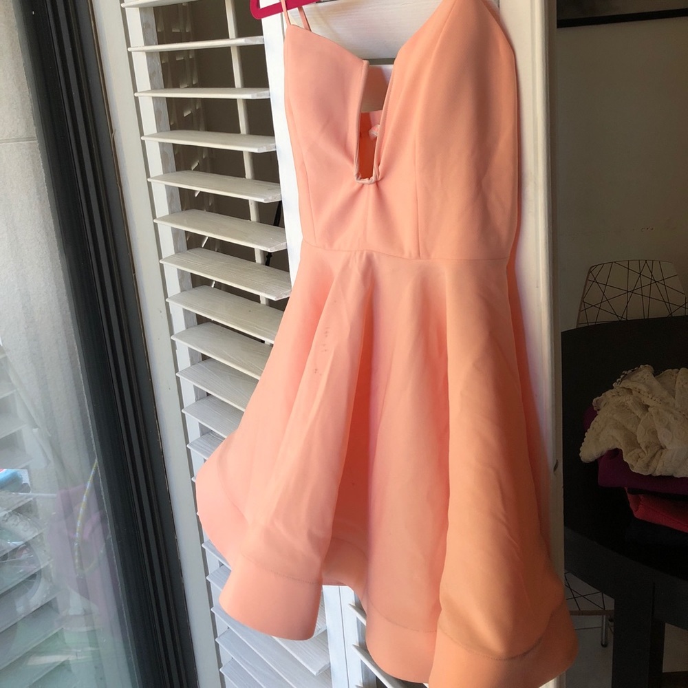 Cute dress peach color