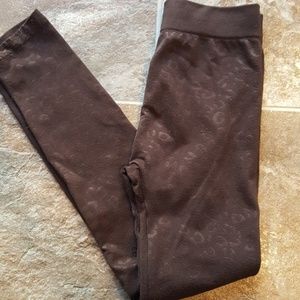 Brown leopard leggins