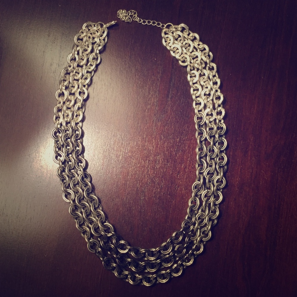 Gray Layered Necklace