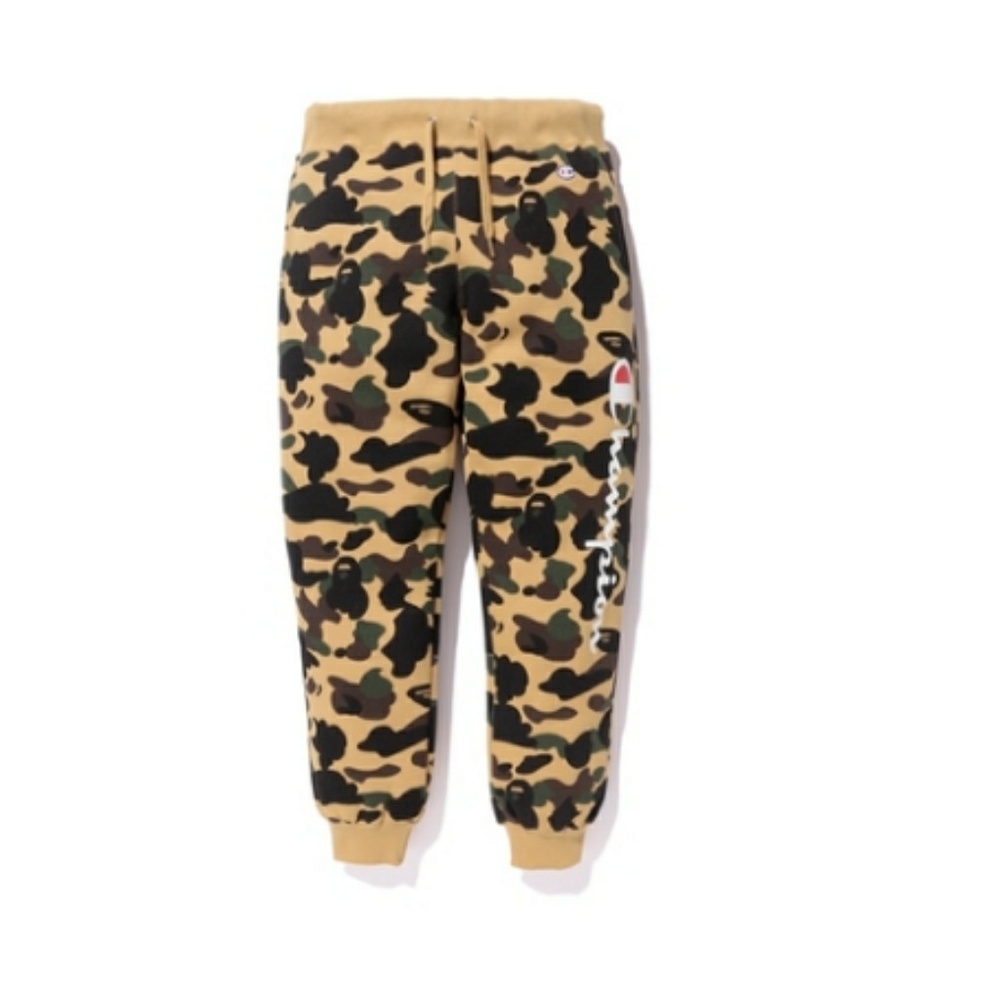 Bape X Champion Camo Pant Yellow Mediu.