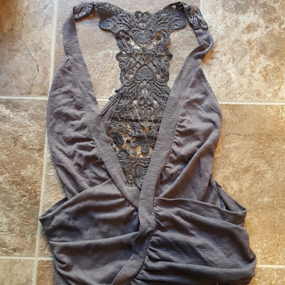 Lace back cardigan