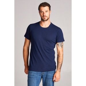 Round neck cotton slub t-shirt