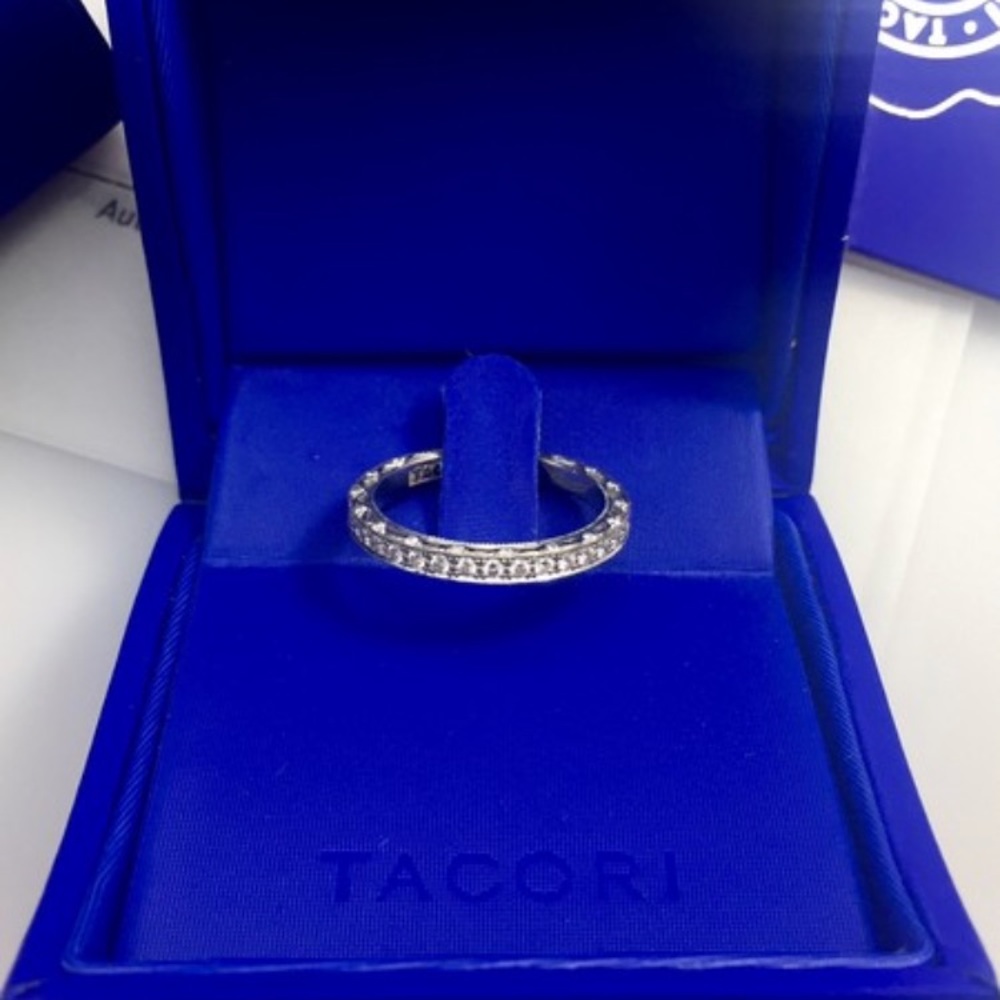 TACORI - 18k white gold - diamond wedding band - Picture 5 of 8