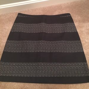 Black Skirt w/ White Stripes