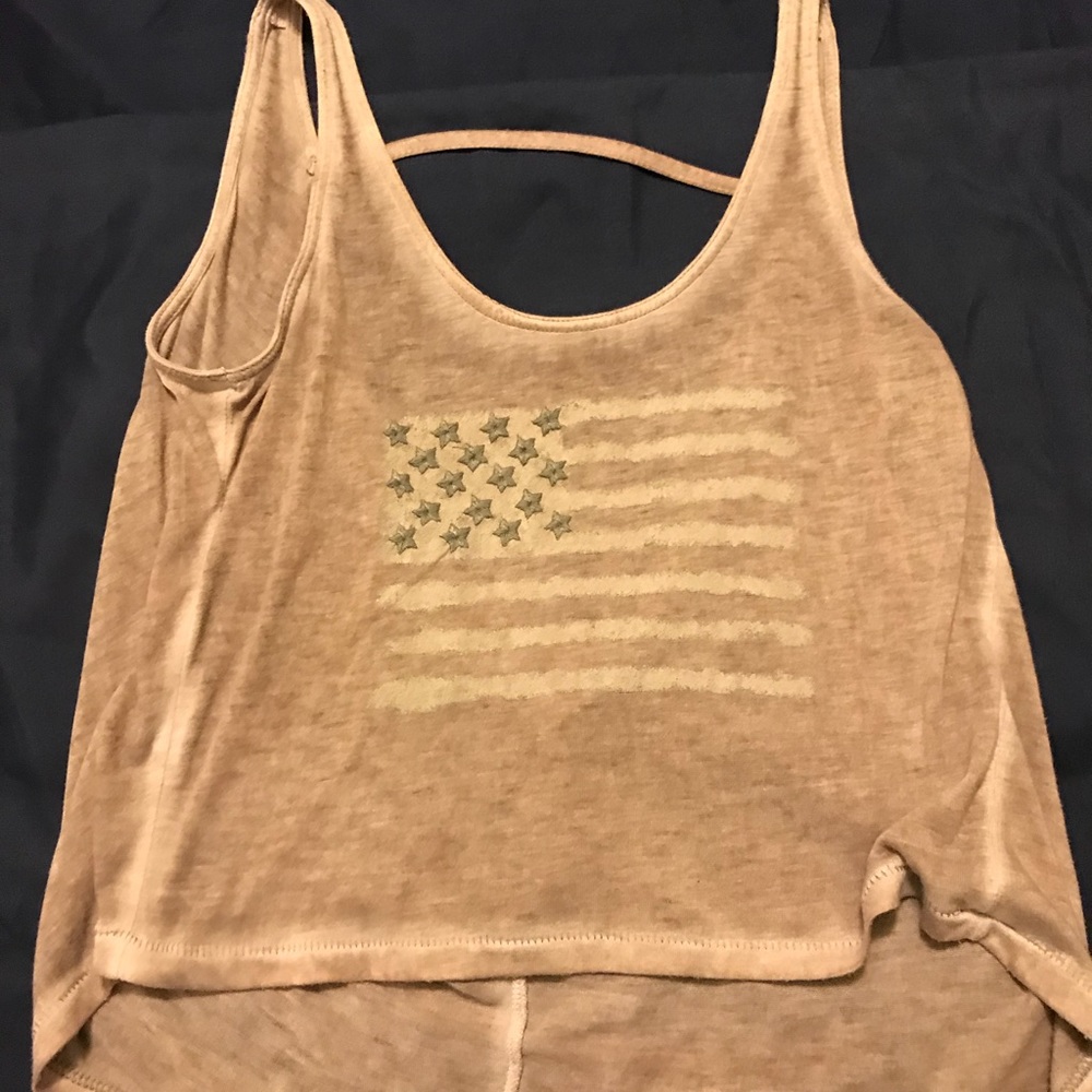 Jessica Simpson American flag top