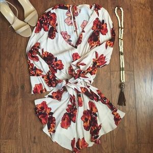 Free People Floral Romper