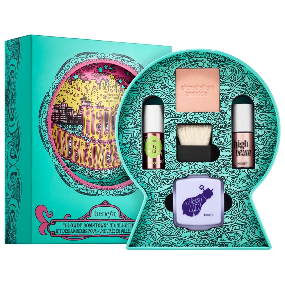 NWT Benefit Highlighter Set “Glowin Downtown”