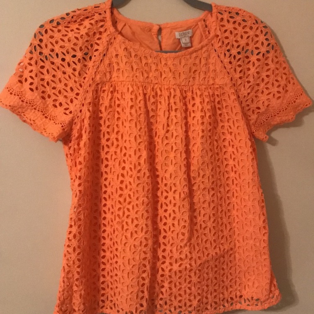 J. Crew eyelet top