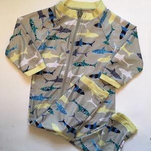 Swimzip OnePiece Shark Print Bathing Suit