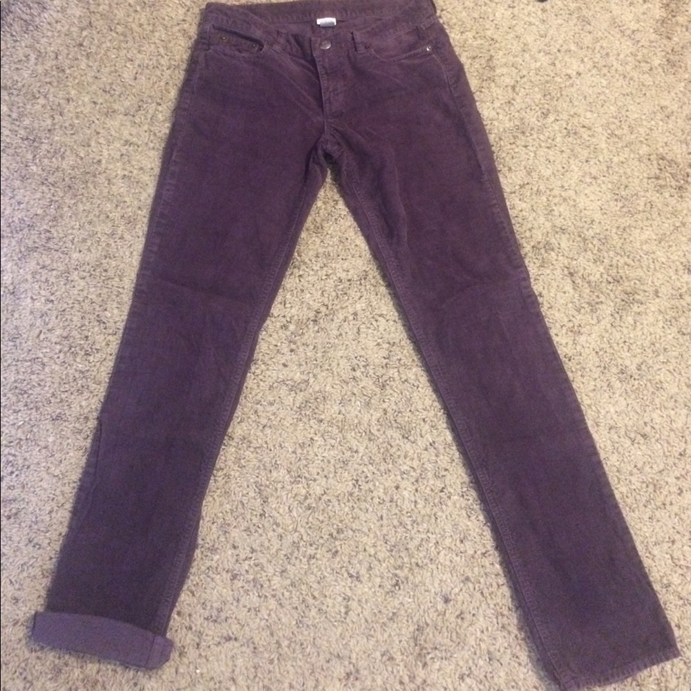 Dark purple J. Crew corduroy pants