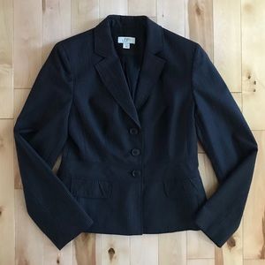 LOFT Pinstripe Double Vented Blazer