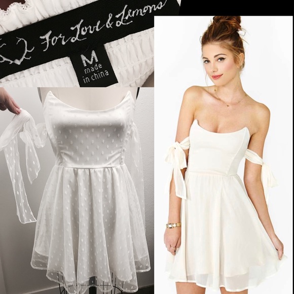 For Love And Lemons Dresses For Love Lemons Kiss Me White Swiss Dot Dress Poshmark