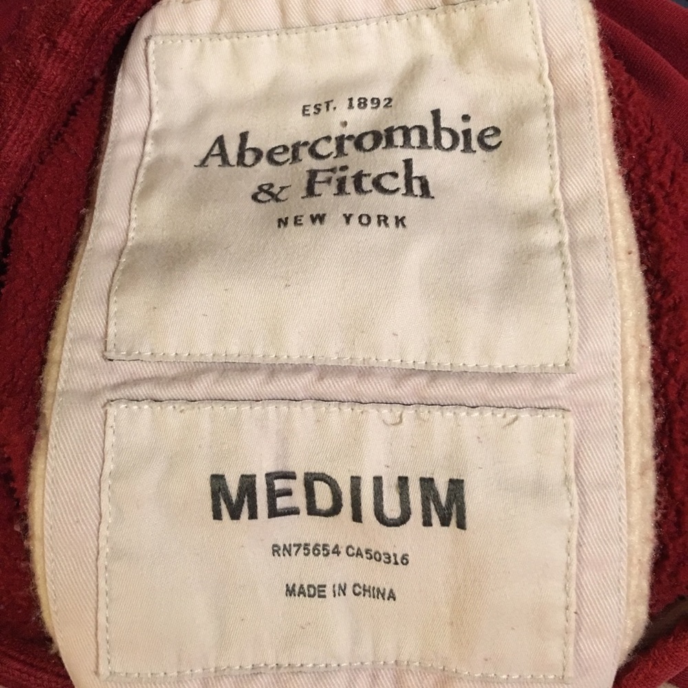 Abercrombie & Fitch hooded 1/4 zip sweatshirt - Picture 5 of 5