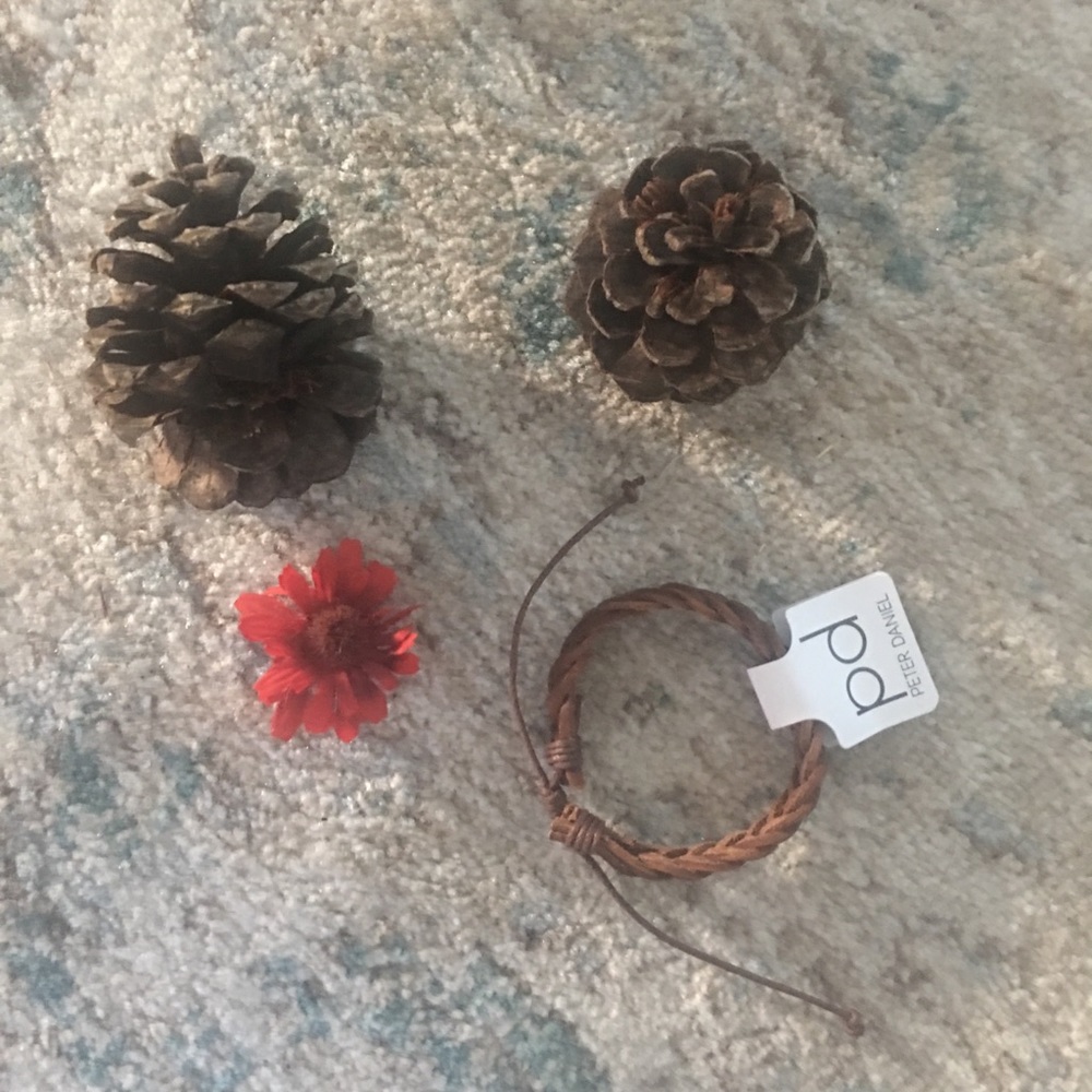 Peter Daniel leather braided bracelet