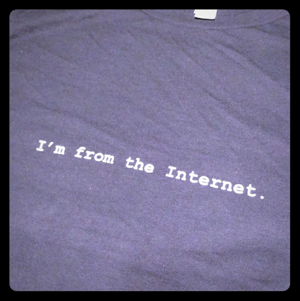 I'm from the Internet - text t-shirt - fitted cut