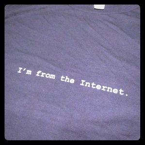 I'm from the Internet - text t-shirt - fitted cut