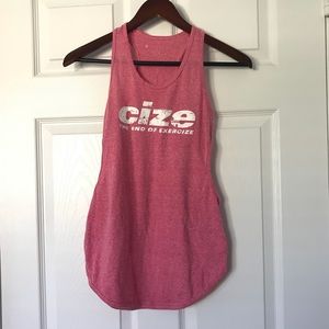 Cize Rosa Peek-A-Boo Racerback Tank, Size XS