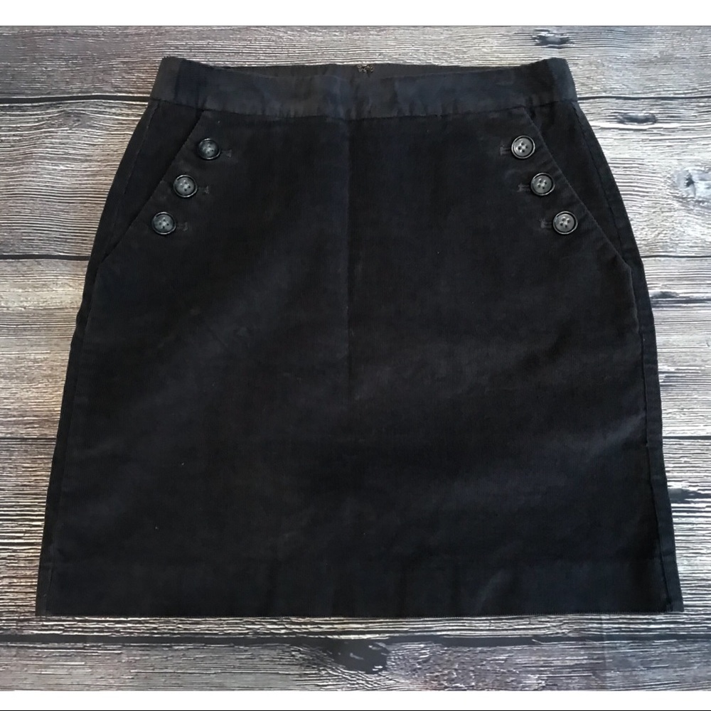 Banana Republic Gray Corduroy Skirt