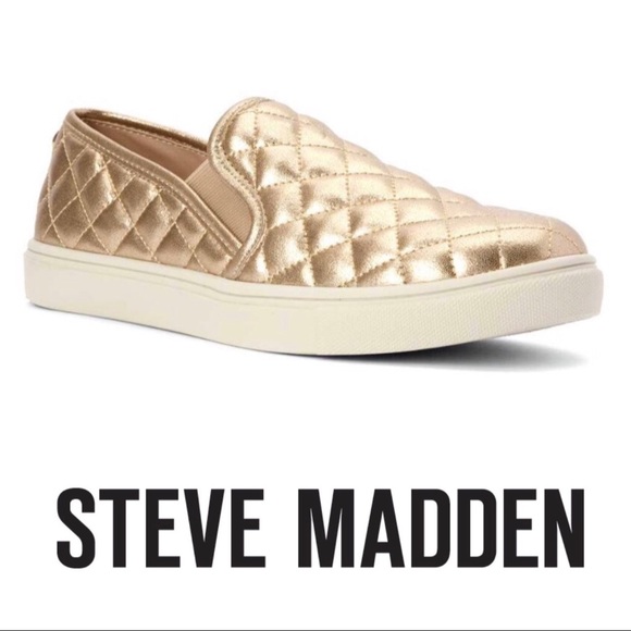 steve madden gold sneakers