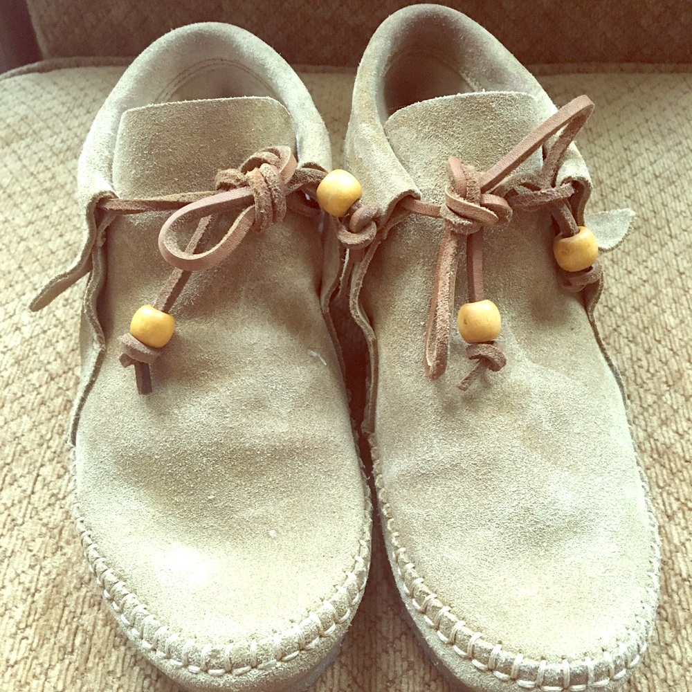 Clarks Original Tan Leather Moccasin Ankle Boots