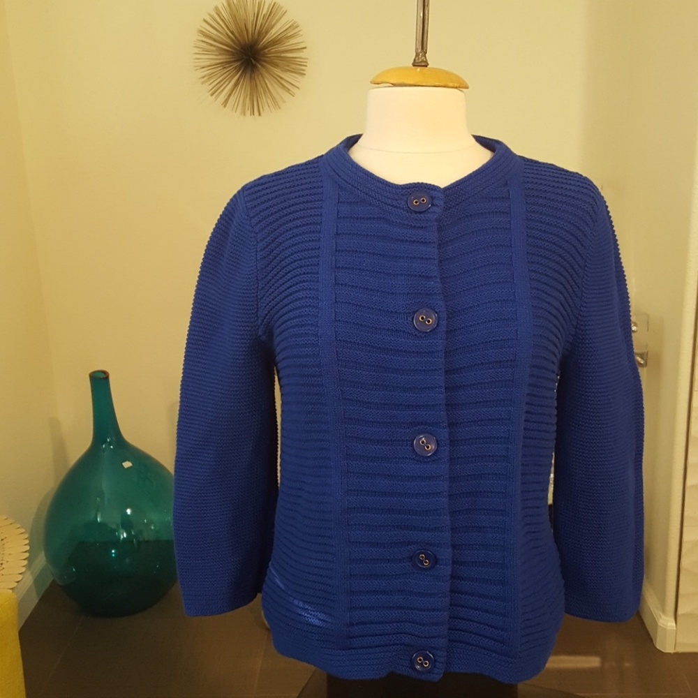 Jones NY Royal Blue Cardigan PL