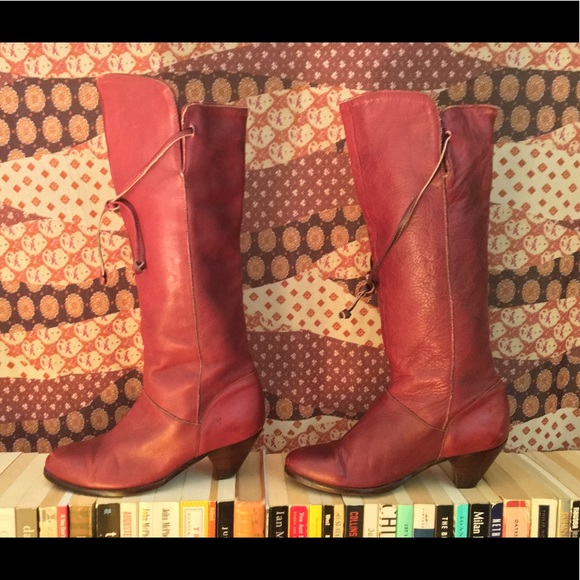 Vintage Oxblood Leather Frye Riding Boots 7 1/2 - Picture 2 of 9